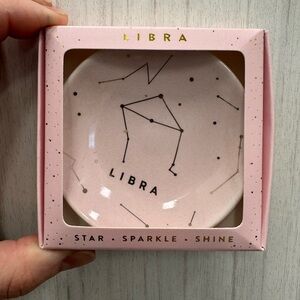 Lucky Feather Libra zodiac trinket dish